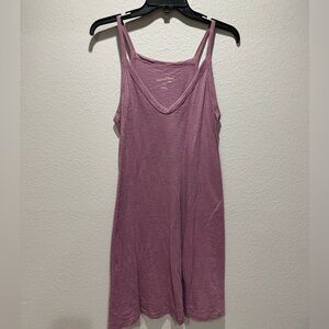 Universal Thread Mauve V-Neck Shirt Dress